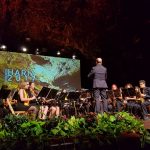 Actuación durante el acto en Jameos del Agua