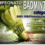 Cartel Torneo BADMINTON 2017