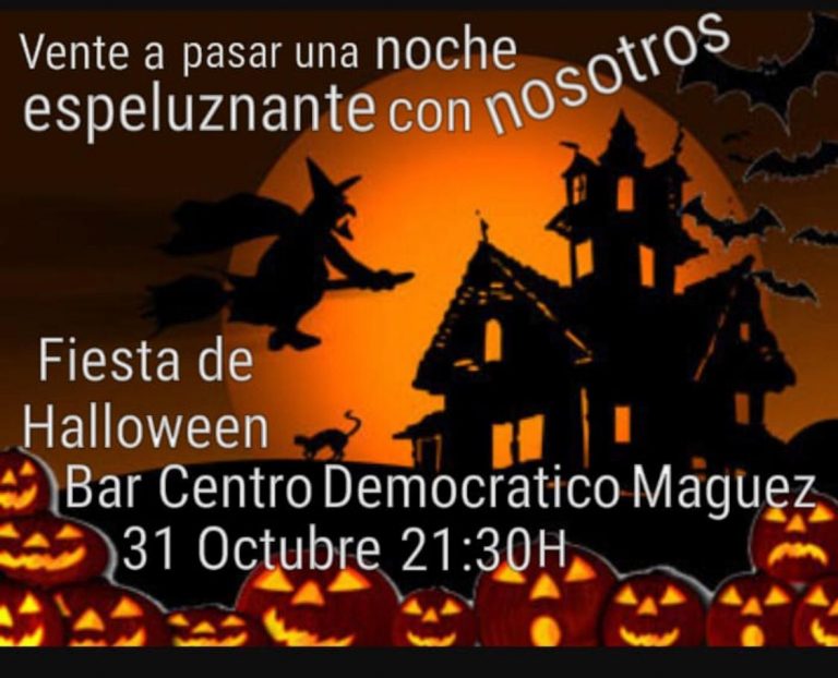 Fiesta de Halloween en el Centro Democrático de Máguez – Ayuntamiento de  Haría