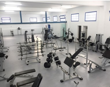 Interior del gimnasio municipal de Haría