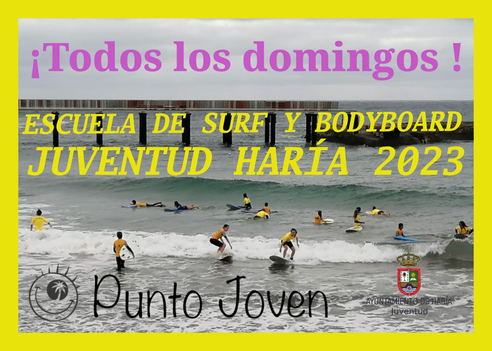 Escuela de Surf y BodyBoard HARÍA 2023 Ayuntamiento de Haría